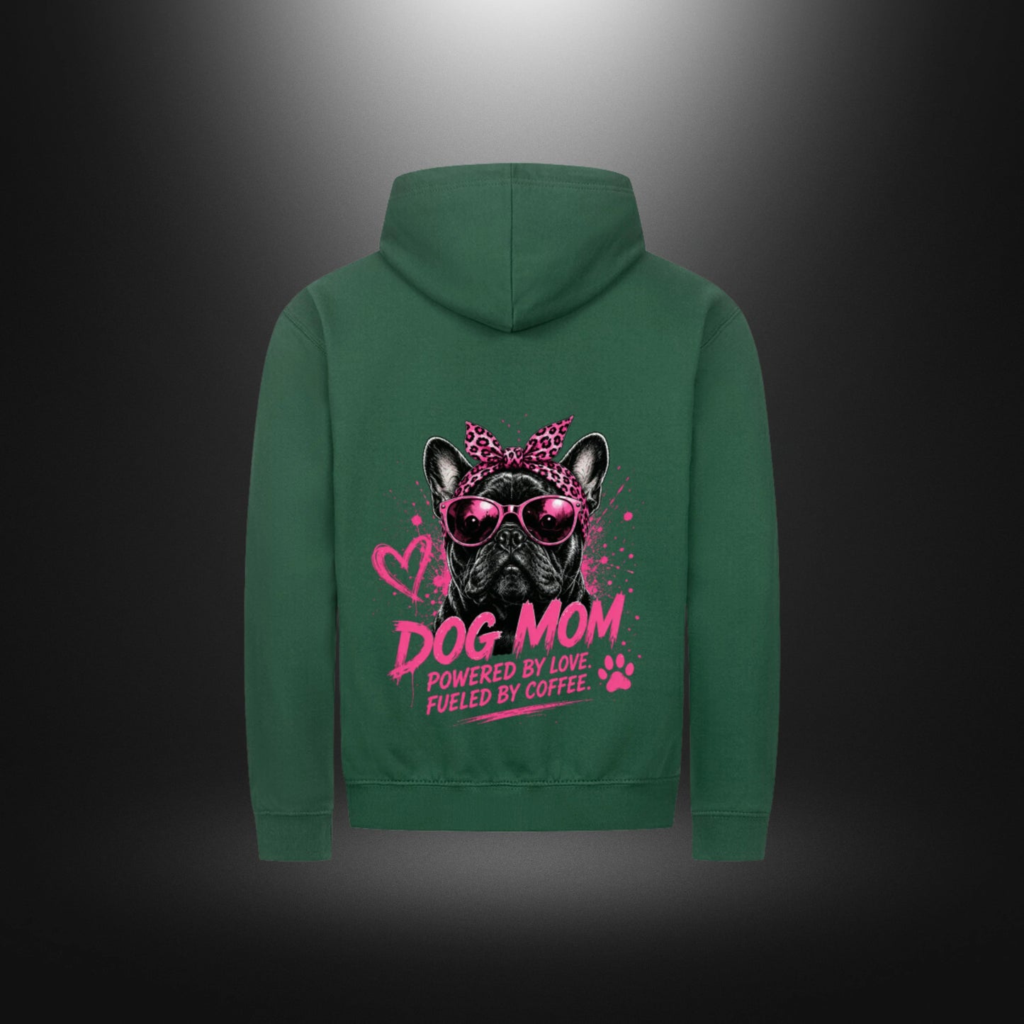 Classic Zipper Hoodie Unisex - DOG MOM Bull Dog