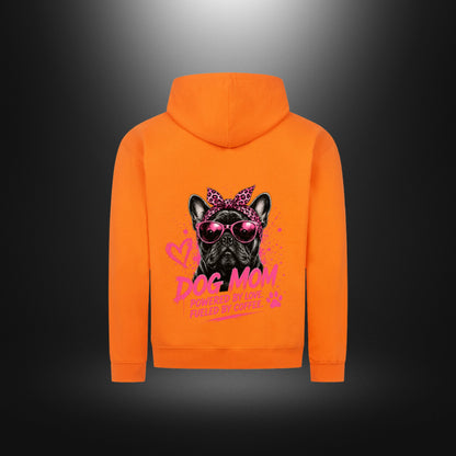 Classic Zipper Hoodie Unisex - DOG MOM Bull Dog