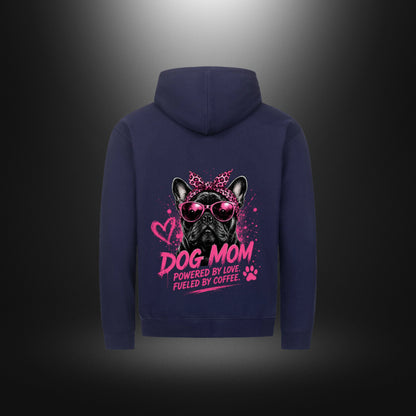 Classic Zipper Hoodie Unisex - DOG MOM Bull Dog