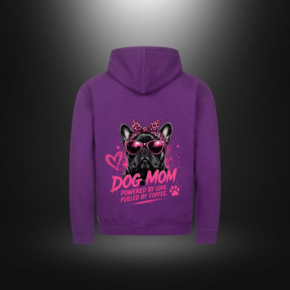 Classic Zipper Hoodie Unisex - DOG MOM Bull Dog