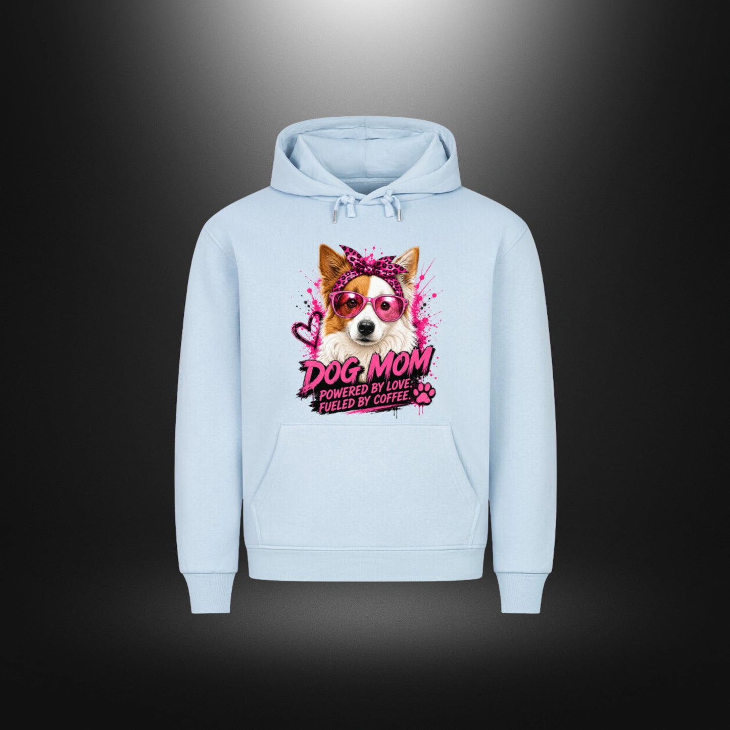HigherBlanks Premium Hoodie - DOG MOM Border