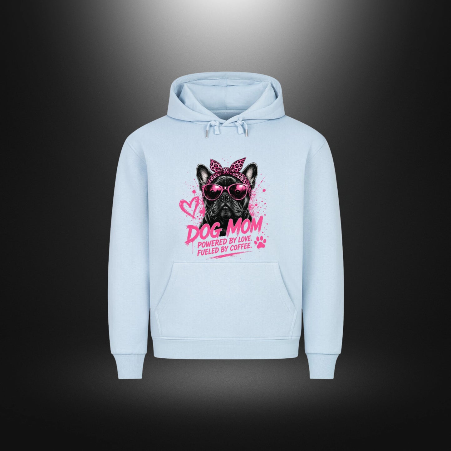 HigherBlanks Premium Hoodie - DOG MOM Bull Dog
