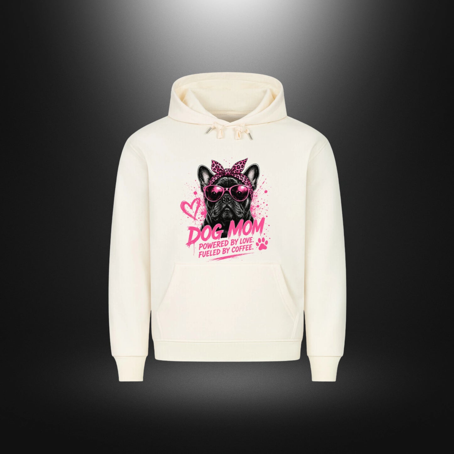 HigherBlanks Premium Hoodie - DOG MOM Bull Dog