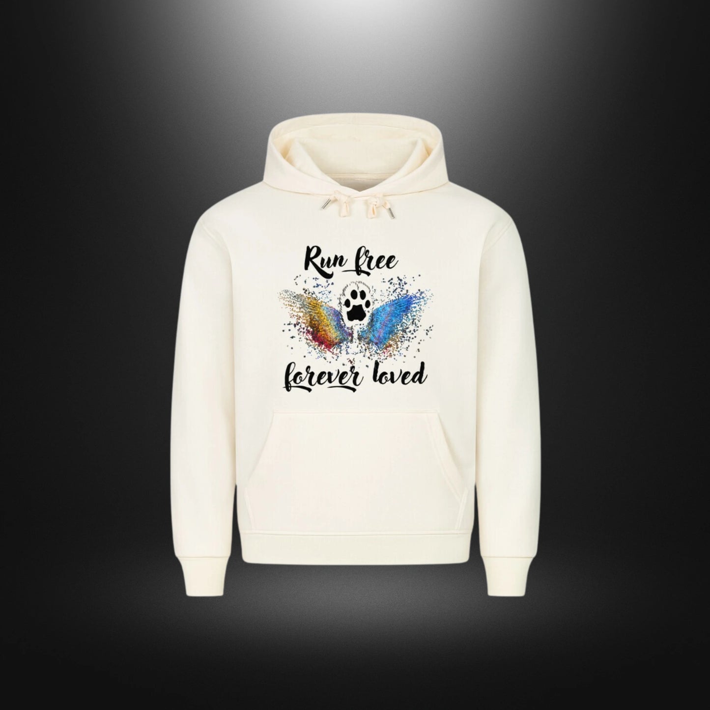 HigherBlanks Premium Hoodie - Run free forever loved Katze