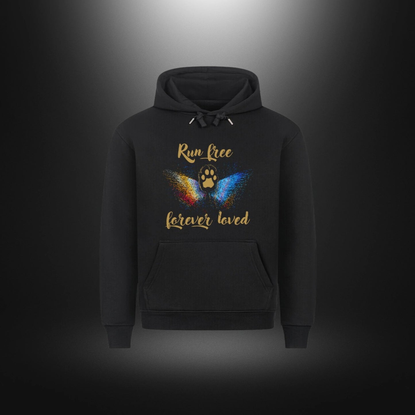 HigherBlanks Premium Hoodie - Run free forever loved Katze
