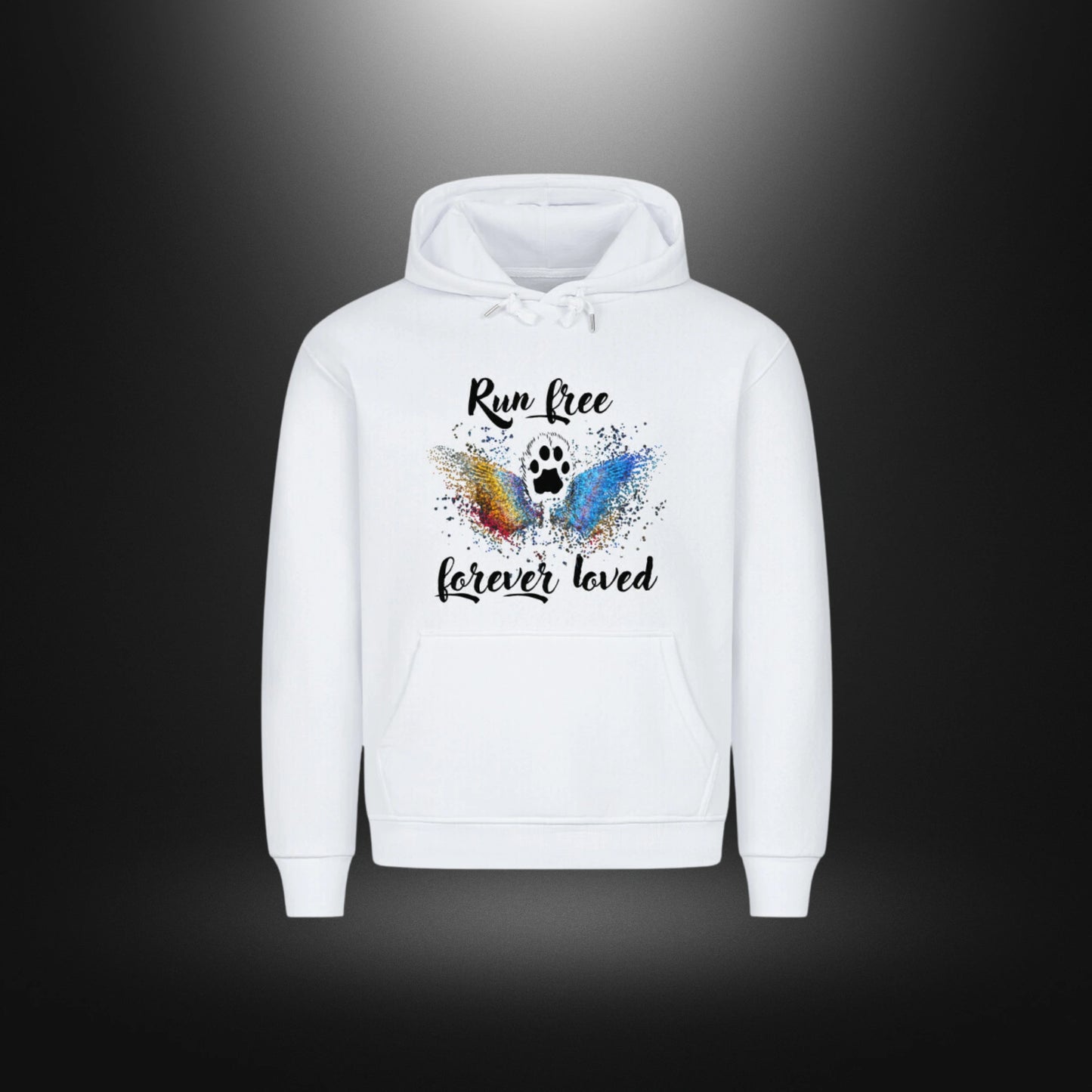 HigherBlanks Premium Hoodie - Run free forever loved Katze