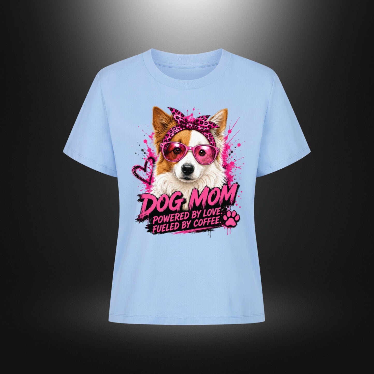 Premium Organic Shirt Women - DOG MOM Border