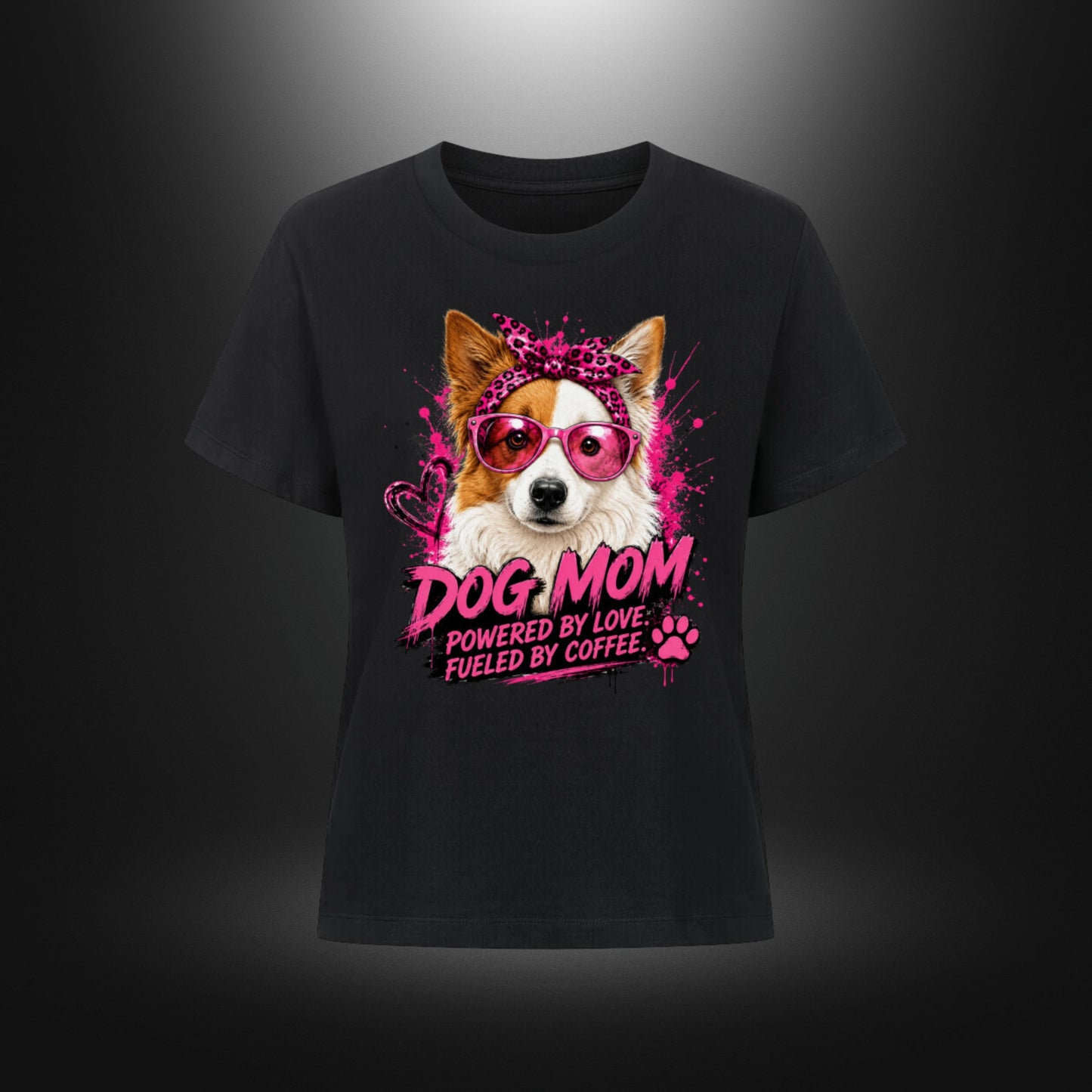 Premium Organic Shirt Women - DOG MOM Border