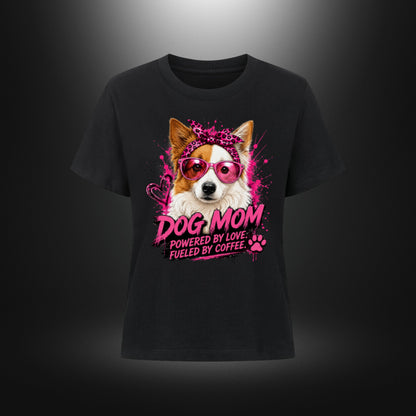 Premium Organic Shirt Women - DOG MOM Border