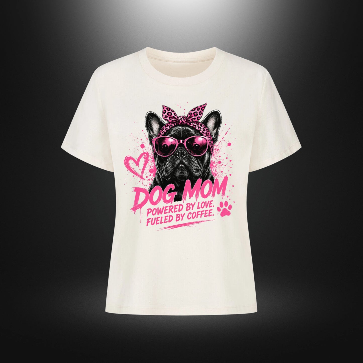 Premium Organic Shirt Women - DOG MOM Bull Dog