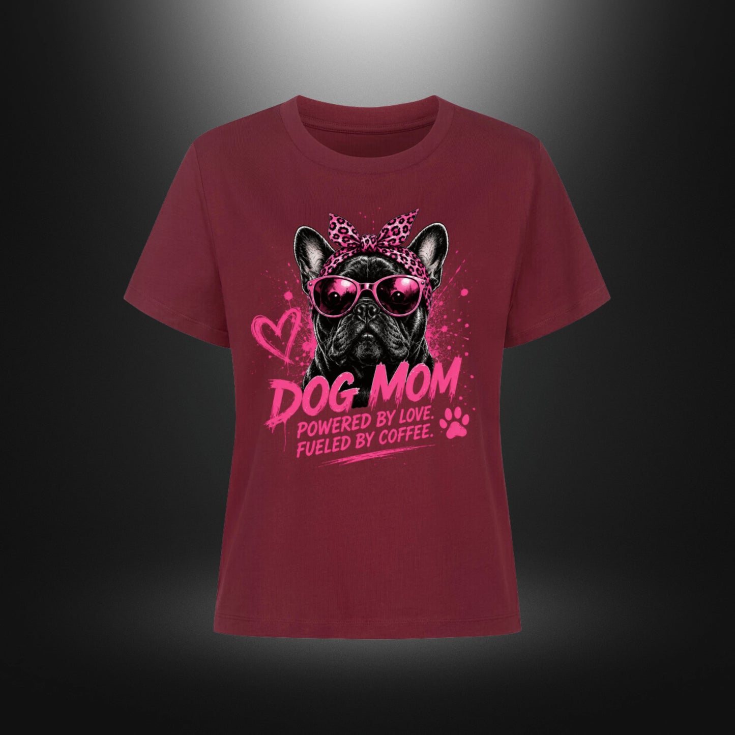 Premium Organic Shirt Women - DOG MOM Bull Dog