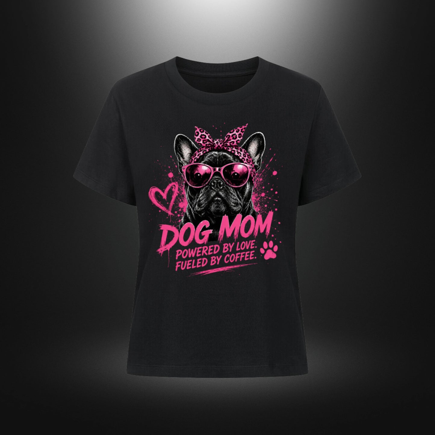 Premium Organic Shirt Women - DOG MOM Bull Dog