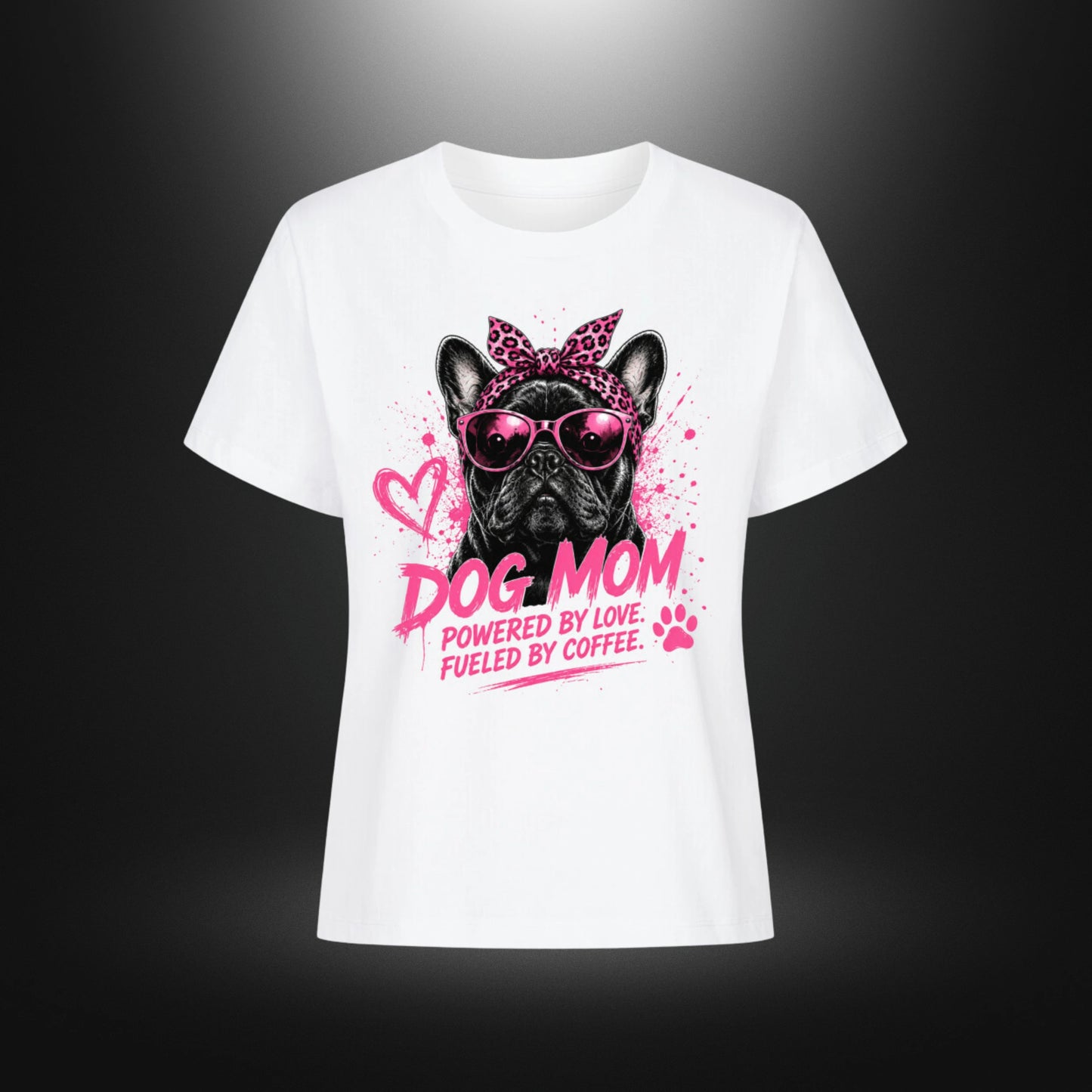 Premium Organic Shirt Women - DOG MOM Bull Dog