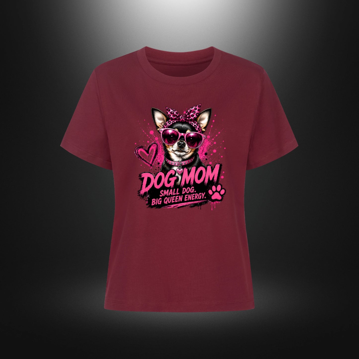 Premium Organic Shirt Women - DOG MOM Chihuahua