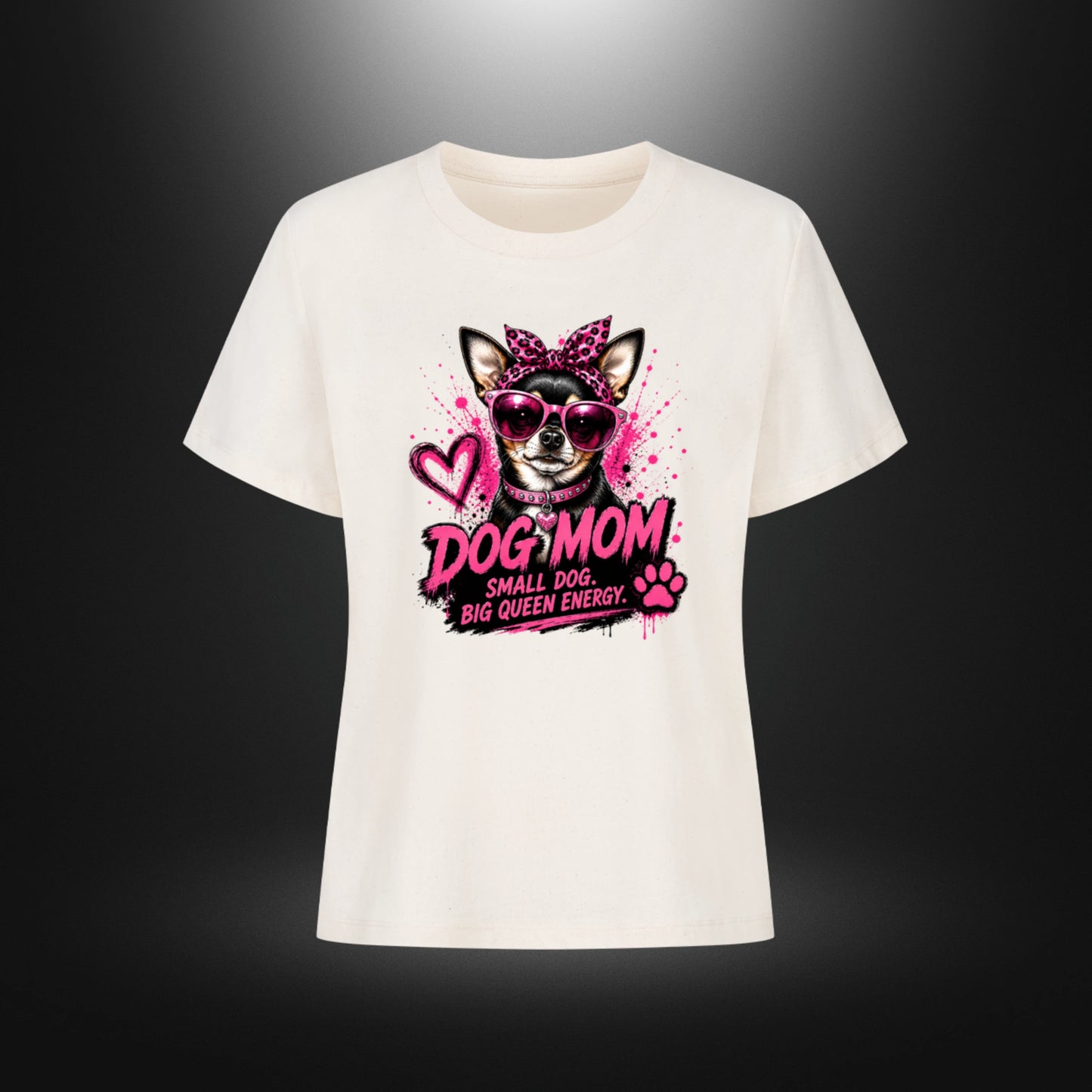 Premium Organic Shirt Women - DOG MOM Chihuahua