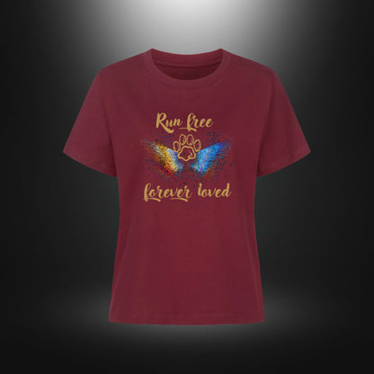 Premium Organic Shirt Women - Run free forever loved Hund