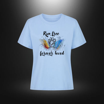 Premium Organic Shirt Women - Run free forever loved Hund