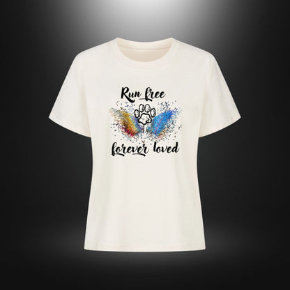 Premium Organic Shirt Women - Run free forever loved Hund