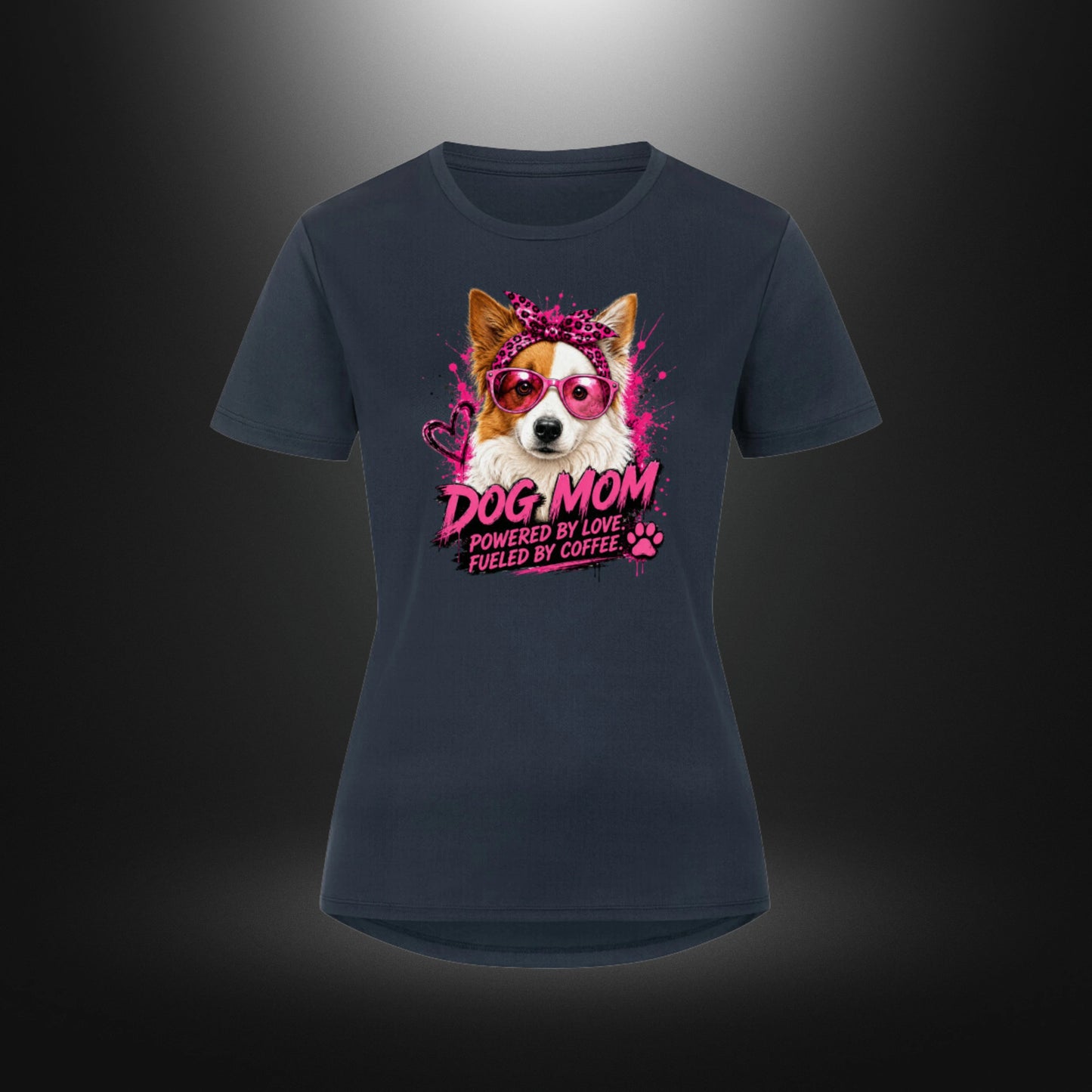 Sport T-Shirt Women - DOG MOM Border