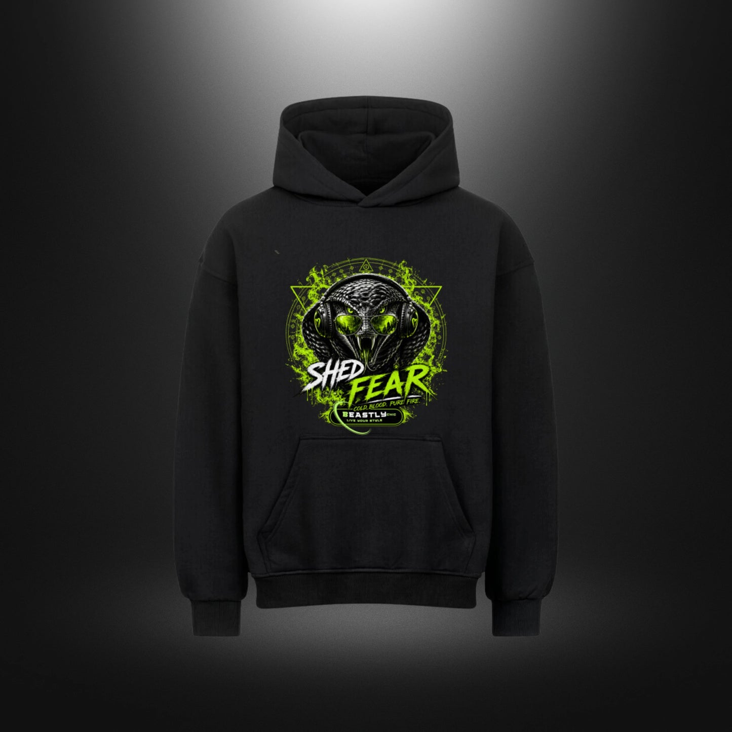 VACANCY Oversized Hoodie - BeastlyChic Marke REPTILES UNTAMED