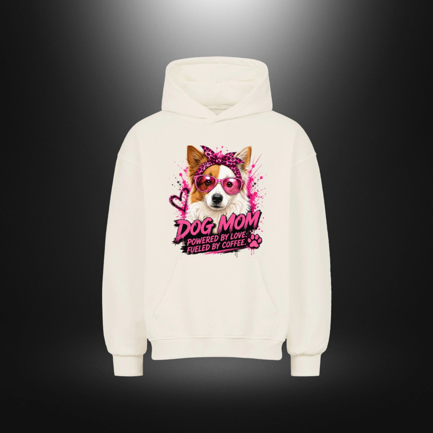 Oversized Hoodie für Dog Moms – DOG MOM Border