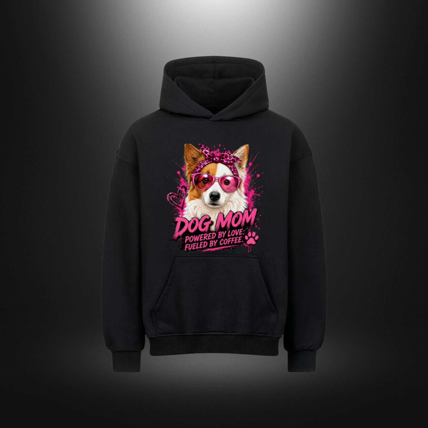 Oversized Hoodie für Dog Moms – DOG MOM Border