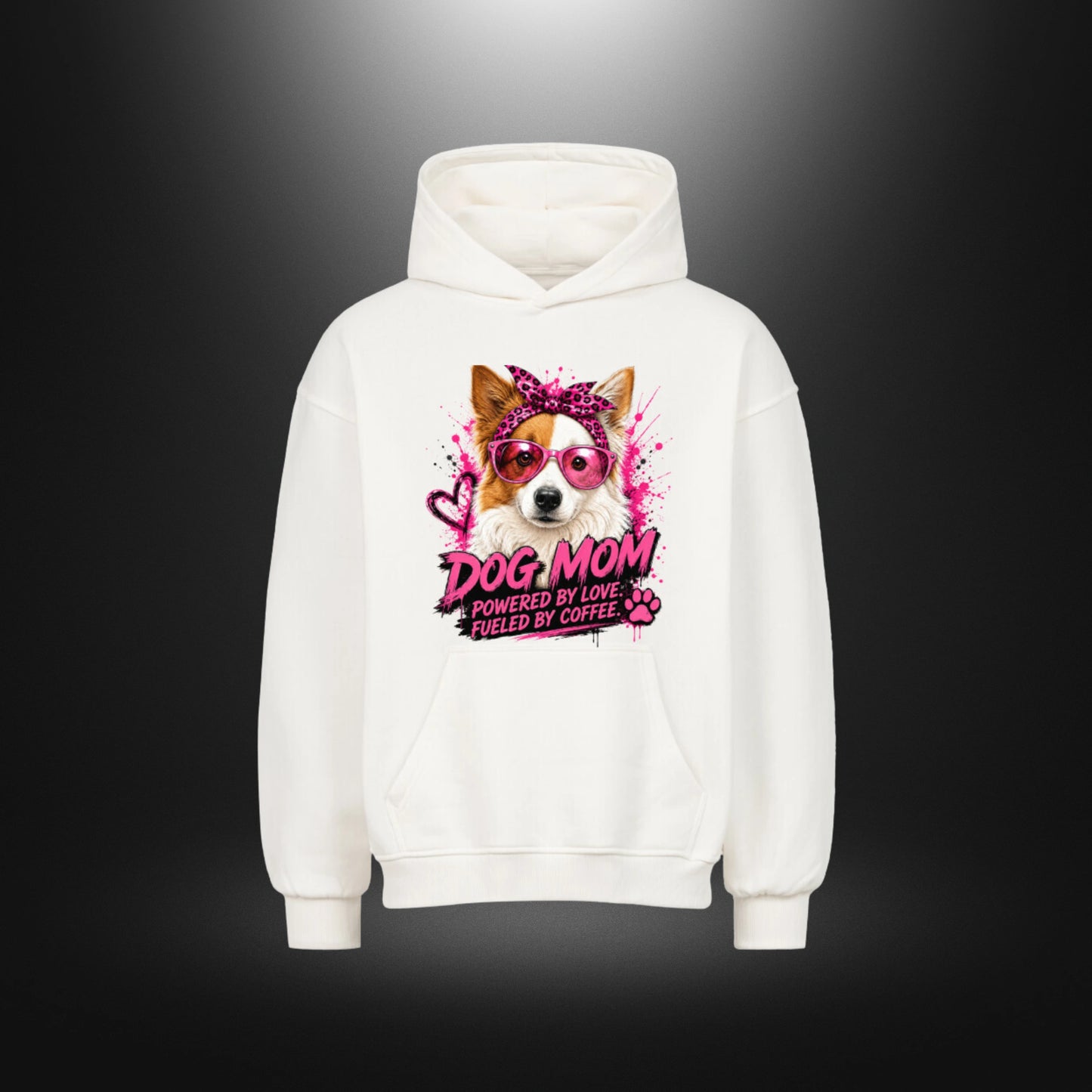 Oversized Hoodie für Dog Moms – DOG MOM Border