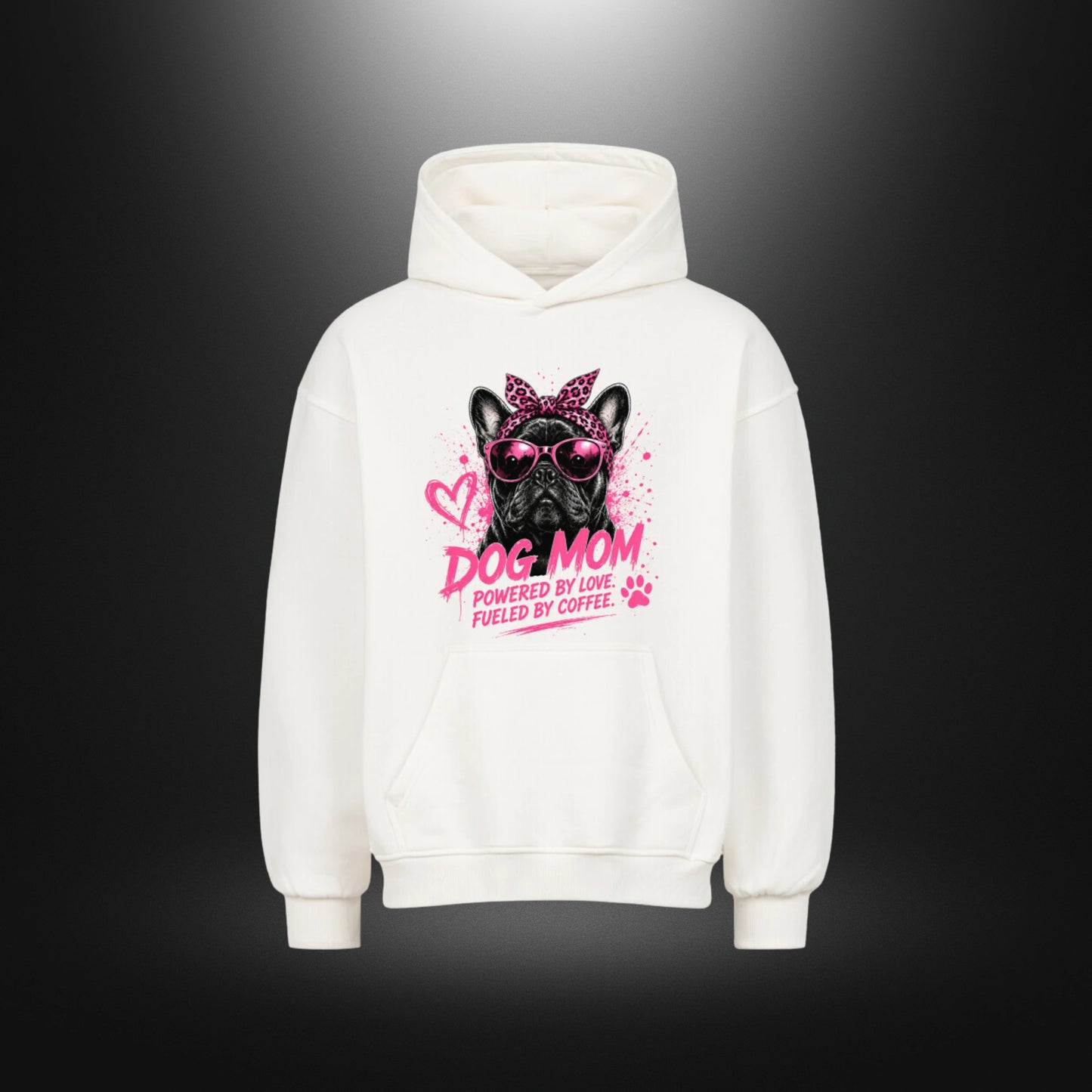 VACANCY Oversized Hoodie - DOG MOM Bull Dog