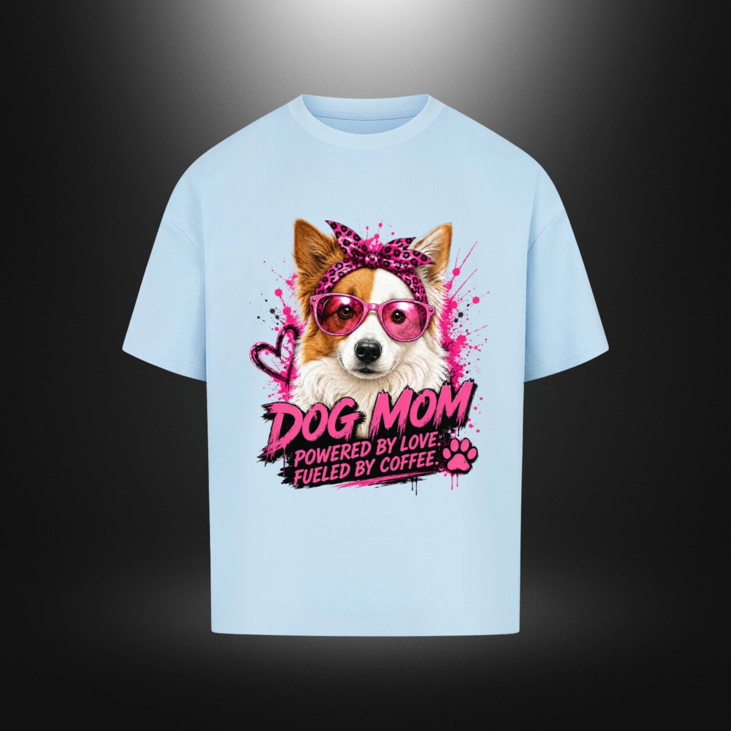 VACANCY Oversized Shirt - DOG MOM Border