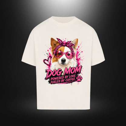 VACANCY Oversized Shirt - DOG MOM Border