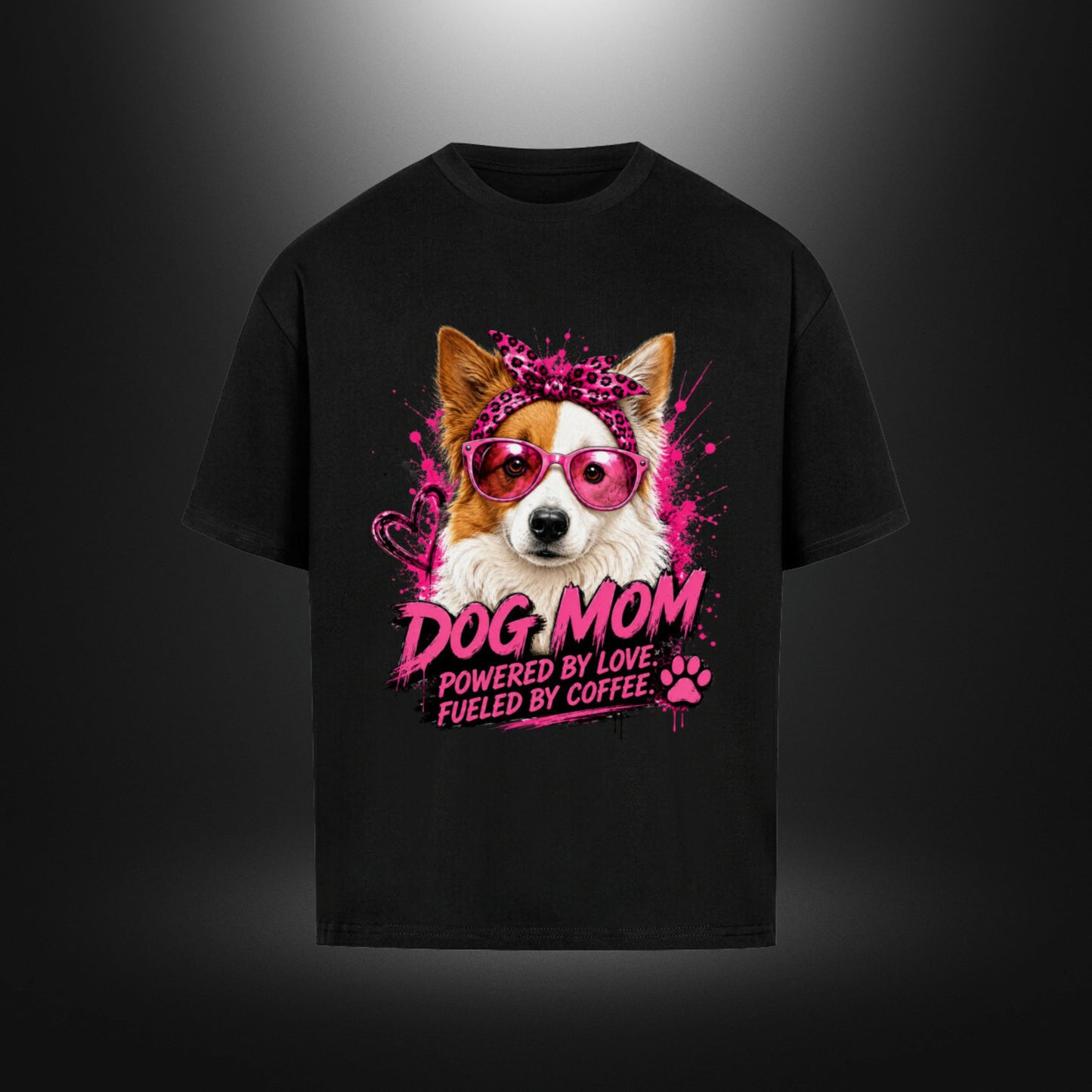 VACANCY Oversized Shirt - DOG MOM Border