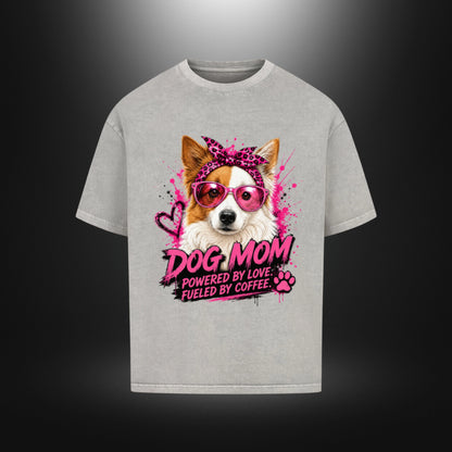 VACANCY Oversized Shirt - DOG MOM Border