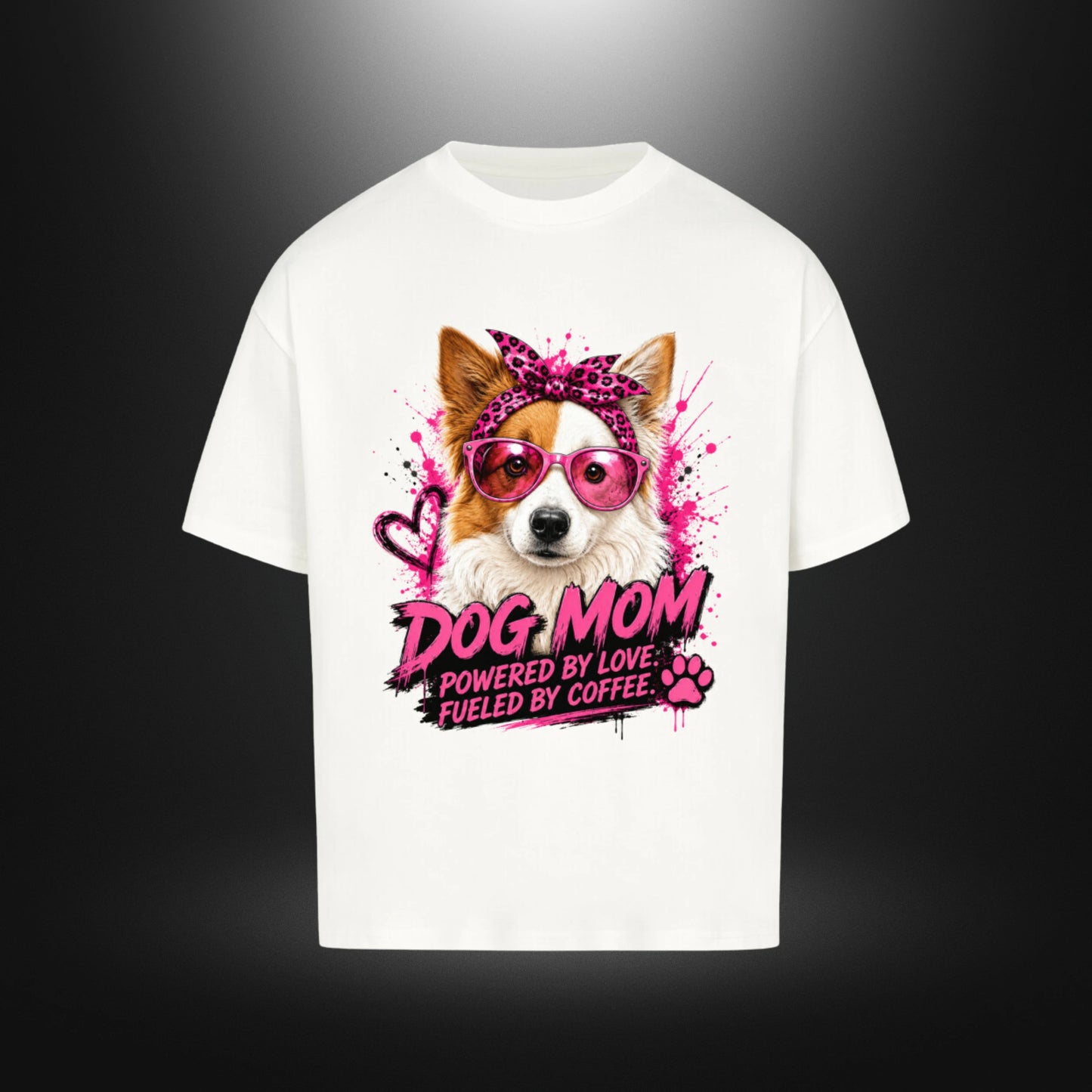 VACANCY Oversized Shirt - DOG MOM Border