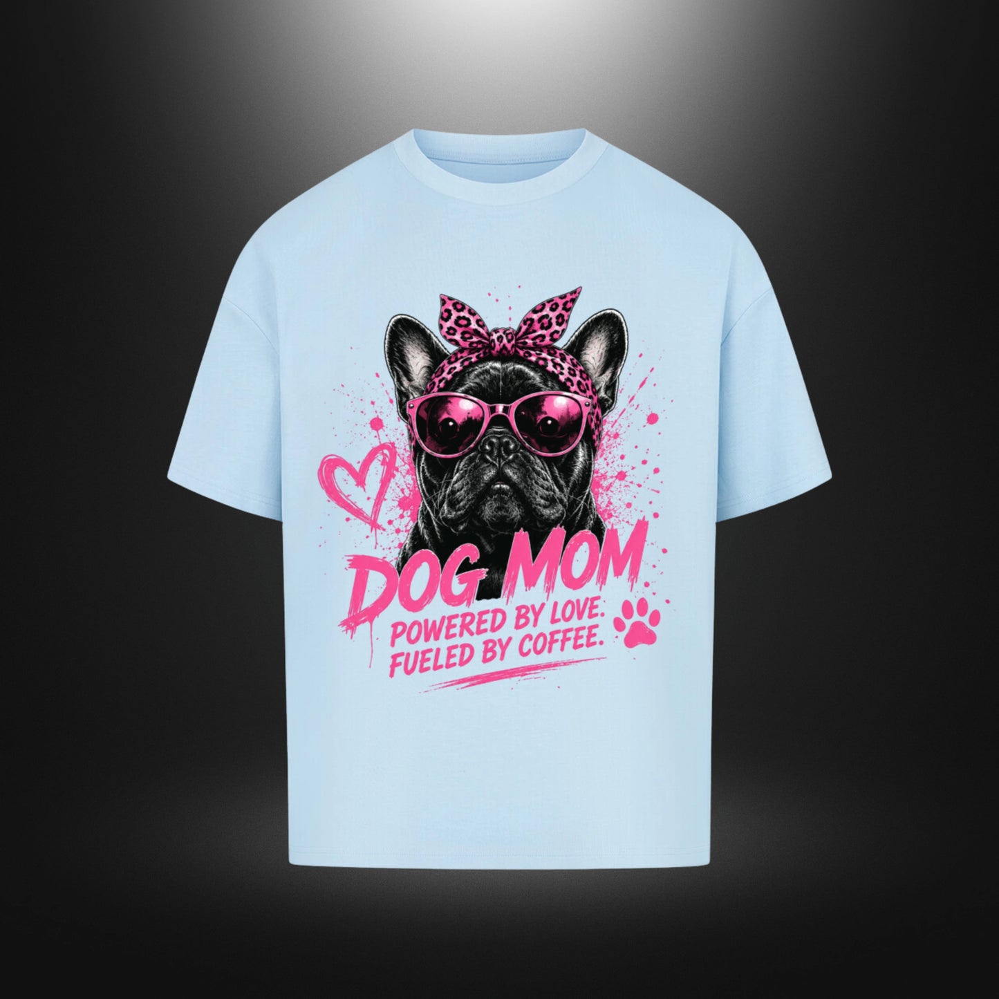 VACANCY Oversized Shirt - DOG MOM Bull Dog