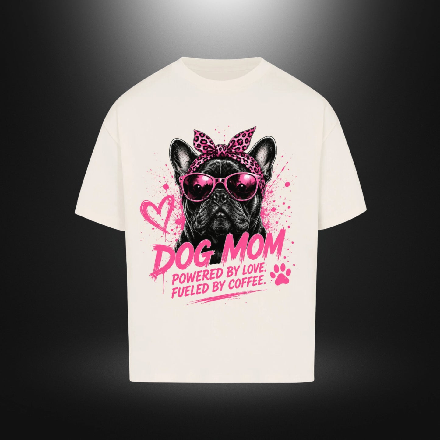 VACANCY Oversized Shirt - DOG MOM Bull Dog