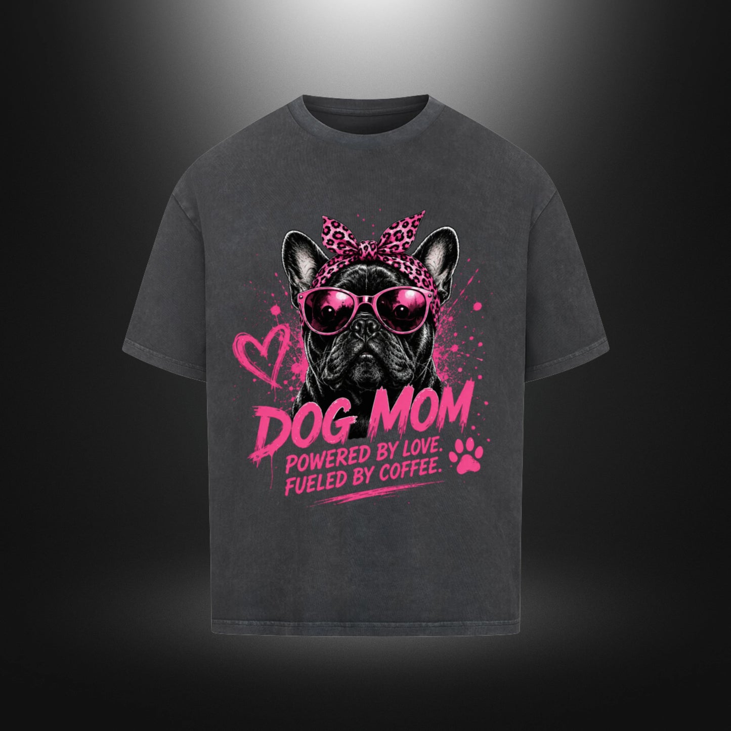 VACANCY Oversized Shirt - DOG MOM Bull Dog