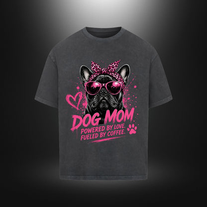 VACANCY Oversized Shirt - DOG MOM Bull Dog