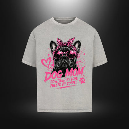 VACANCY Oversized Shirt - DOG MOM Bull Dog