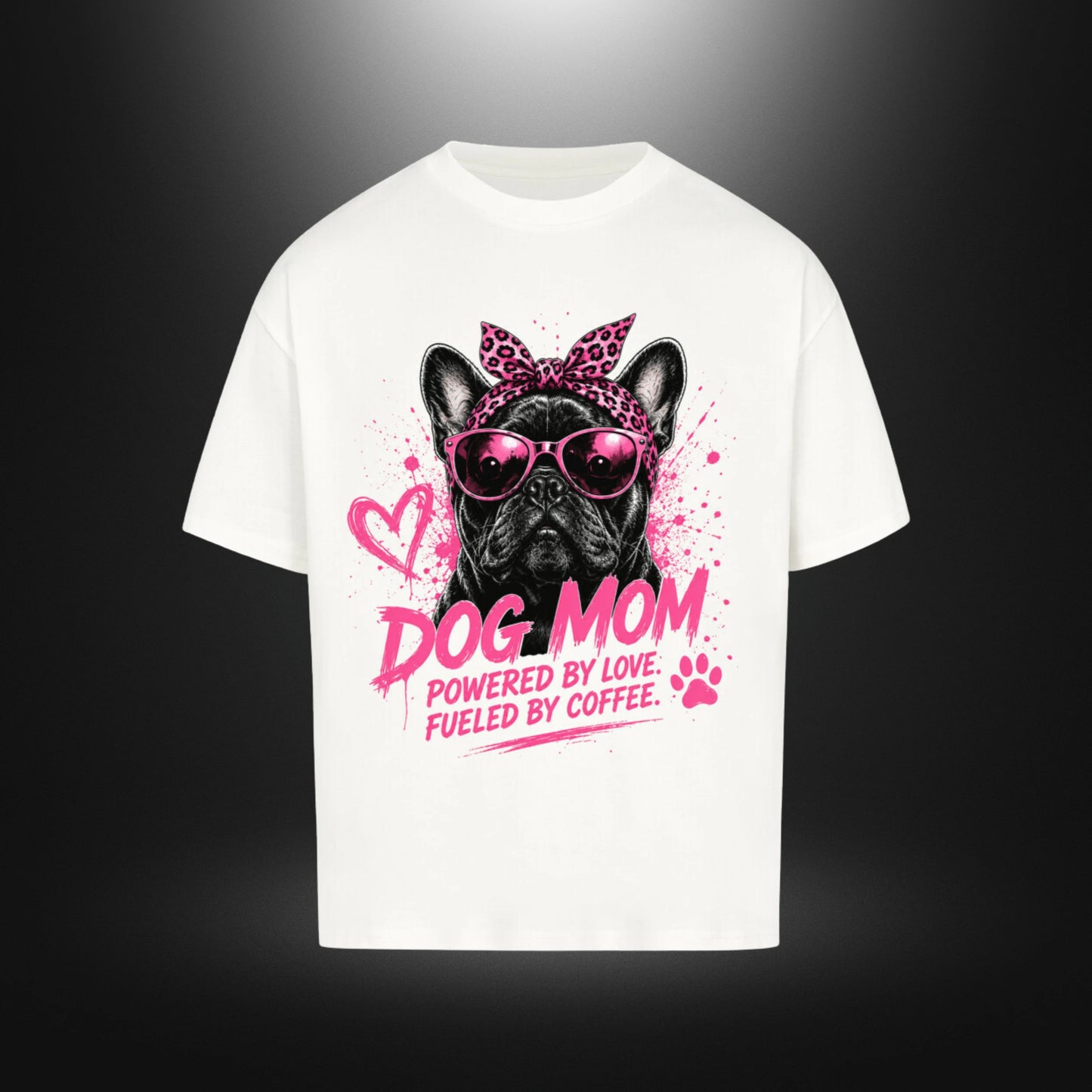 VACANCY Oversized Shirt - DOG MOM Bull Dog