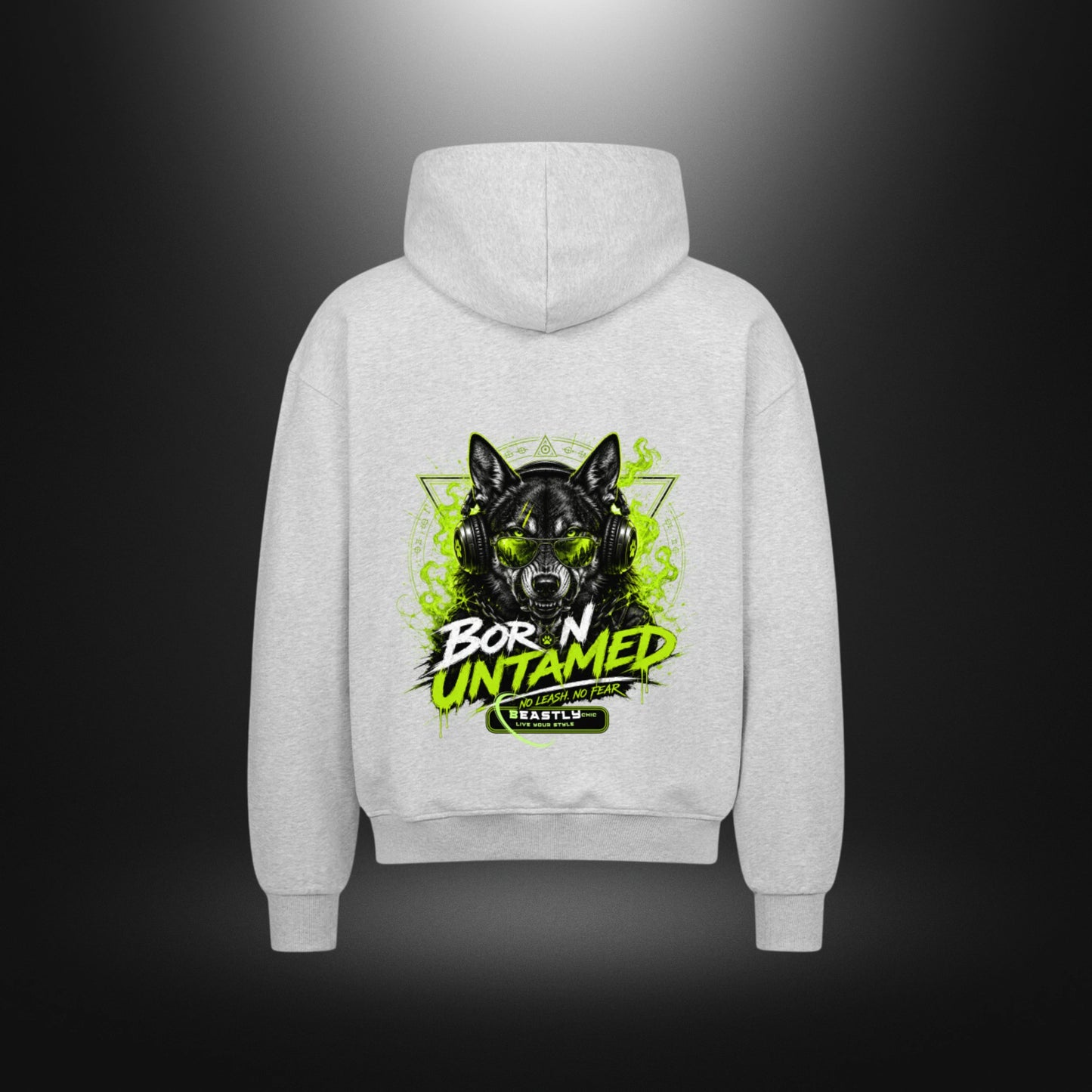 VACANCY Oversized Zipper Hoodie - BeastlyChic Marke DOGS UNTAMED