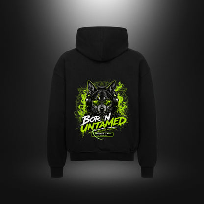 VACANCY Oversized Zipper Hoodie - BeastlyChic Marke DOGS UNTAMED