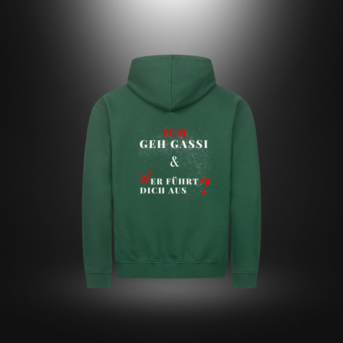 Classic Zipper Hoodie Unisex - ICH GEH GASSI & WER FÜHRT DICH AUS ?