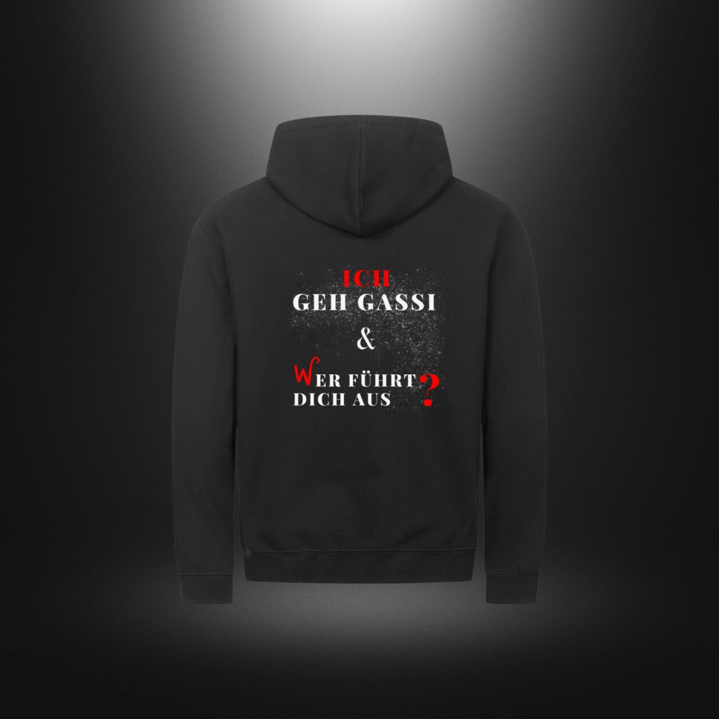 Classic Zipper Hoodie Unisex - ICH GEH GASSI & WER FÜHRT DICH AUS ?