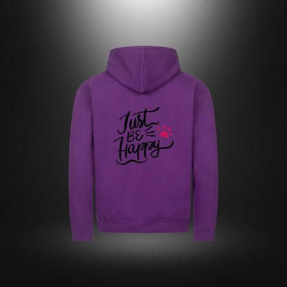 Classic Zipper Hoodie Unisex - Just BE Happy