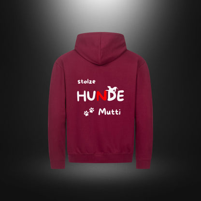 Classic Zipper Hoodie Unisex - stolze HUNDE Mutti