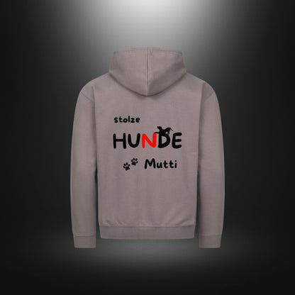 Classic Zipper Hoodie Unisex - stolze HUNDE Mutti