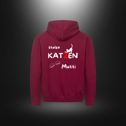 Classic Zipper Hoodie Unisex - stolze KATZEN Mutti