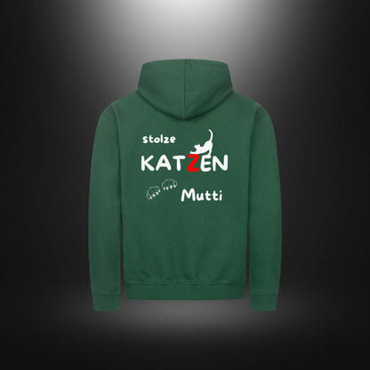Classic Zipper Hoodie Unisex - stolze KATZEN Mutti
