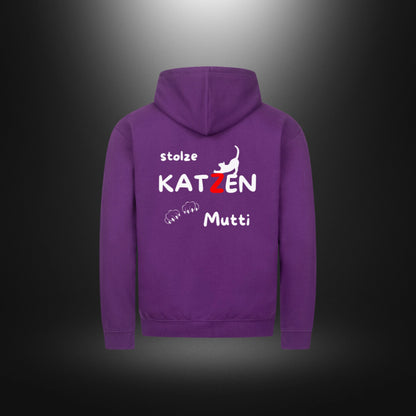 Classic Zipper Hoodie Unisex - stolze KATZEN Mutti