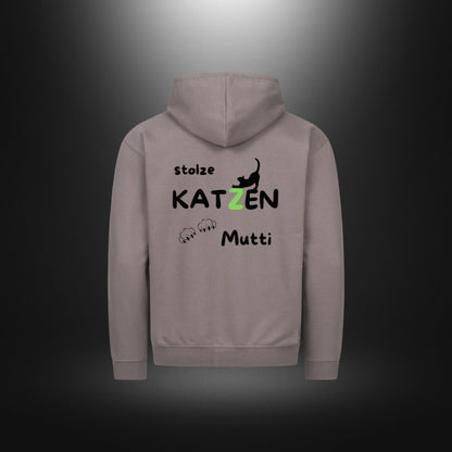 Classic Zipper Hoodie Unisex - stolze KATZEN Mutti